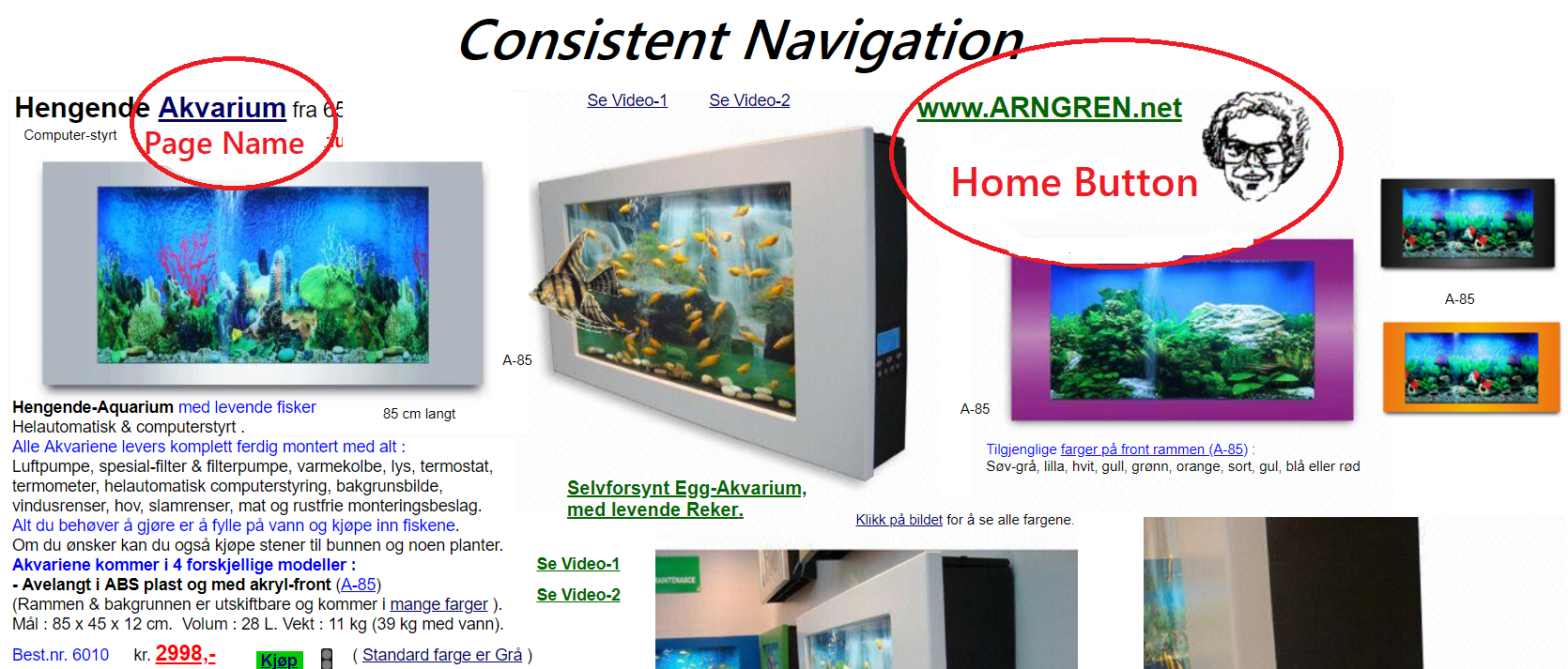 Image of Recommended Navigation Improvements